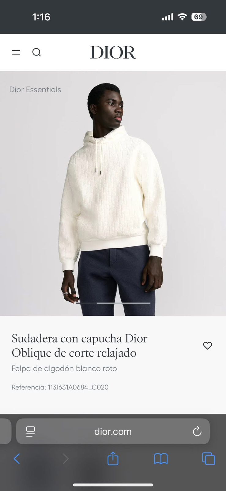 Sudadera DIOR